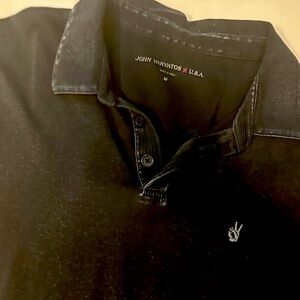 John Varvatos Charcoal Polo Shirt